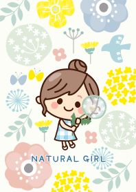 spring flowers natural girl