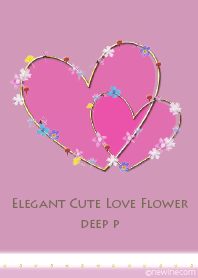 Elegant cute love flower deep pink