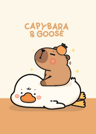 คาปิบาร่าน่ารัก : สีส้ม