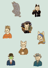 Famous Paintings Cats.10