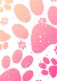 Paw stamp pink