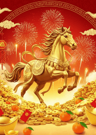 Sparkling Golden Good Fortune