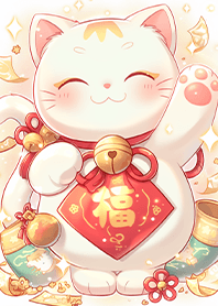 福氣桃花招財貓3❤️