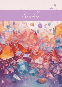 Gemstone Sparkle on light purple