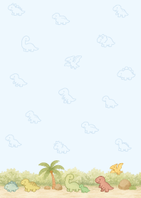 Walking little dino./purple5
