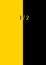 1/2 black and yellow