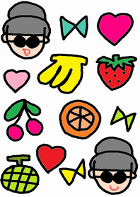 Sakurako and friuts(white)