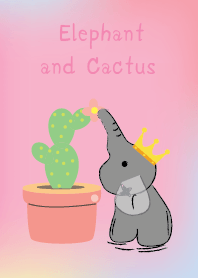 Elephant and cactus theme