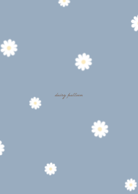 daisy pattern  #blue beige