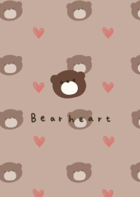 Full of bears and hearts.beige.