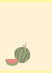 すいか日和1 薄い黄色