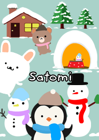 Satomi Cute Winter illustrations