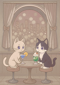 Valentine's Day-Showa Retro Cat Cafe1D