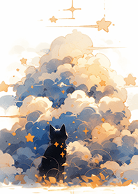 แมวดำแฟนตาซีและท้องฟ้าจินตนาการ ❤️