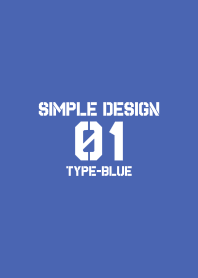 シンプルデザイン01（ブルー）