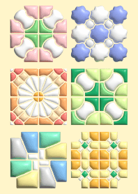 OHF Classic Mosaic Tiles (BubbleGum)