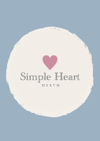 Simple Heart Blue 10 -MEKYM-