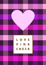 LOVE PINK CHECK