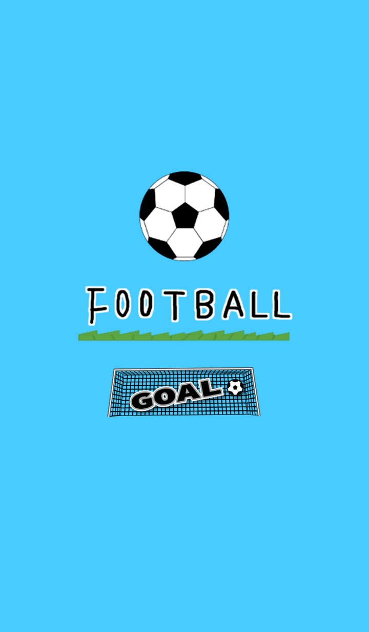 football illustrate blue