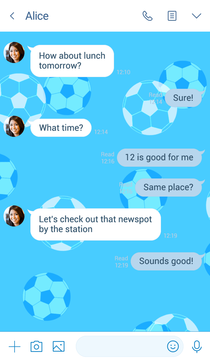 football illustrate blue