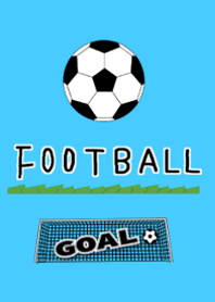 football illustrate blue