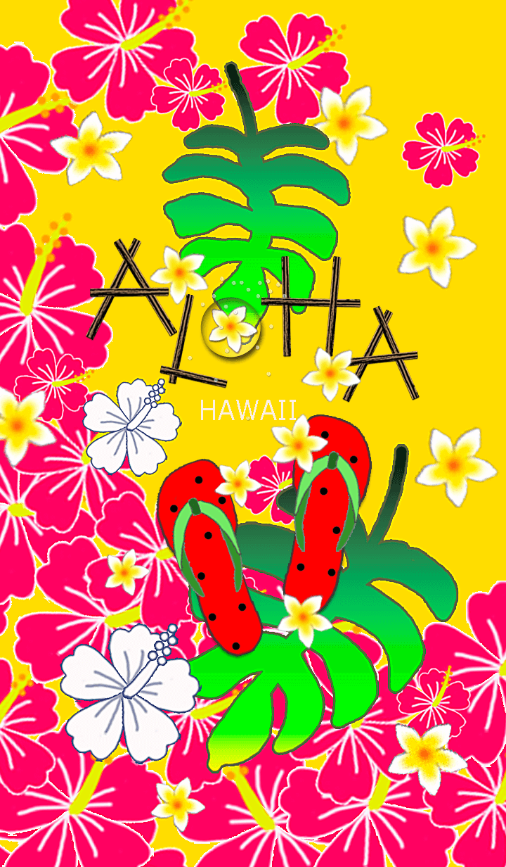 Hawaii*ALOHA+157 Flip flops