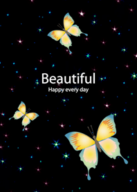 星空的美麗蝴蝶