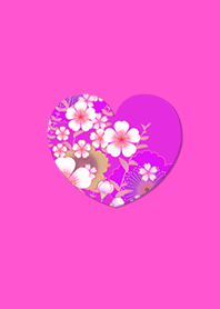 Simple Japanese Pattern Heart Pink