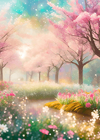 優美な春の風景の着せかえ(Spring-845)