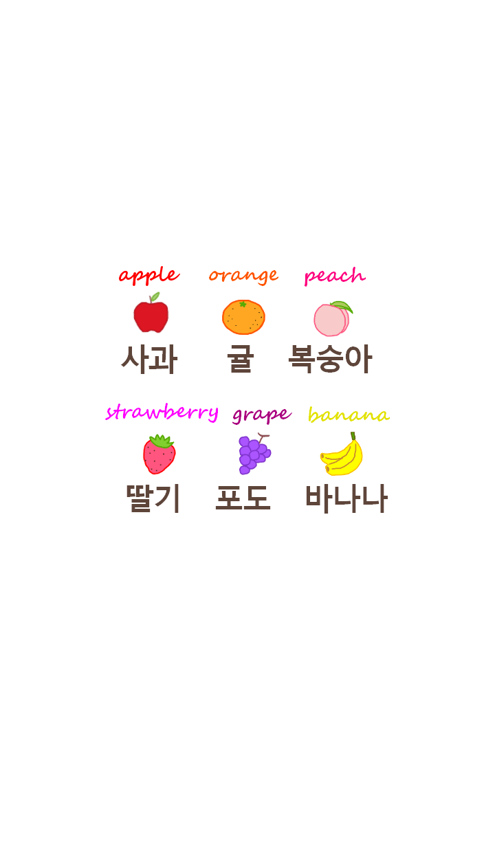 fruits korea theme