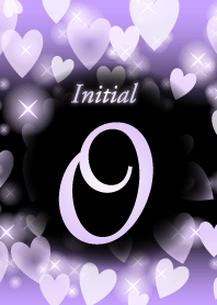 O-Initial-heart- Purple&black