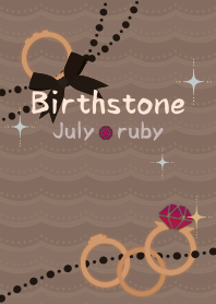 [R] Birthstone Ring 07 + Beige |os