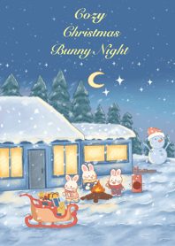 Cozy Christmas Bunny Night