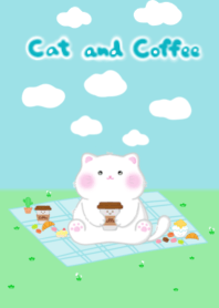 Cat and Coffee.