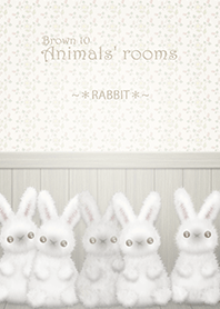 動物的房間(兔子)/棕色 10.v2