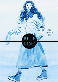 Blue Line drawing 002