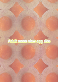 Adult moon view egg rice