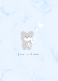 Bouquet of bears and daisies blue15_2
