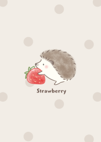 Hedgehog and Strawberry brown dot 2