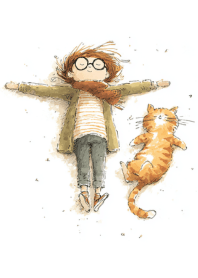 She rests with the world in a quiet noon