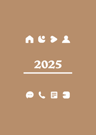 2025년의 단순성(밀크티 컬러)