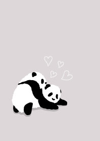 Cute Baby Panda - Light gray