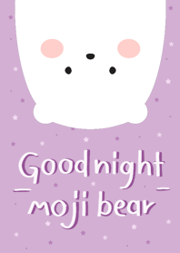 Good night moji bear