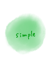 simple watercolor blur green