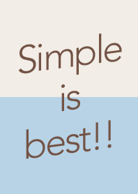 Simple is best(blue&beige)