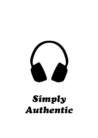 Simply Authentic Headphone White-Black