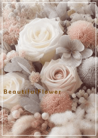 Beautiful Flower-PINK BEIGE NATURAL 27