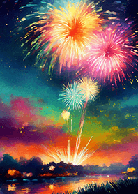 Beautiful Fireworks Theme#801