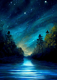 Beautiful starry night view#1450