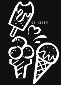 black ice-cream